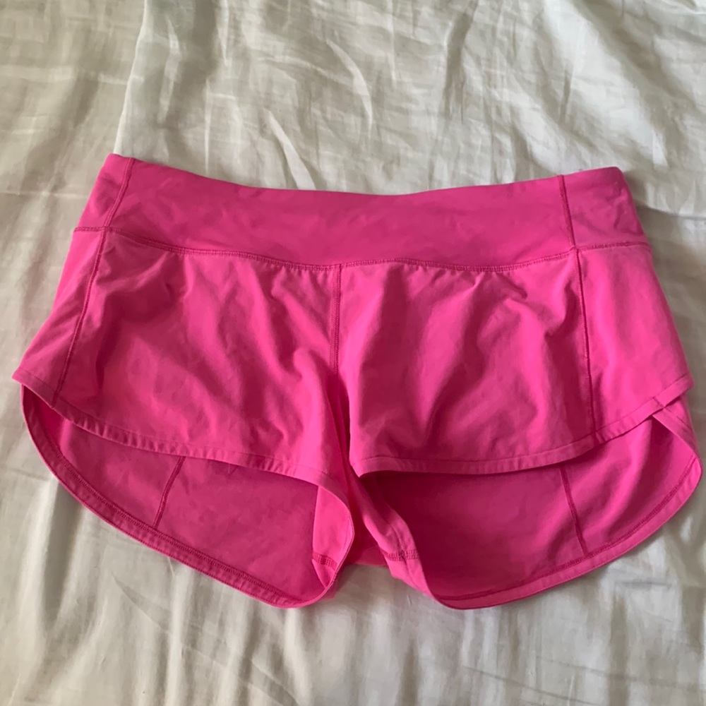 Sonic Pink Speed Up Shorts 2.5” Lululemon